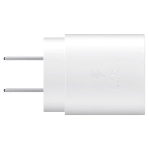 Cargador 25w Pd Carga Rápida Samsung Tipo C Blanco