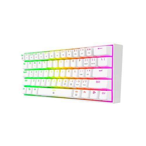Teclado Gamer Redragon Dragonborn Blanco Ingles Brown Switch