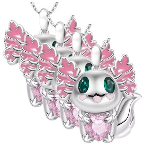 Collar con Dije de Axolotl AxolotlNeck07 MXCKX-004 Cadenas Modenas de Animales