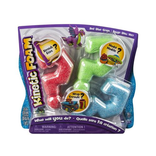 Kinetic Foam Espuma Cinética 3 Piezas Spin Master