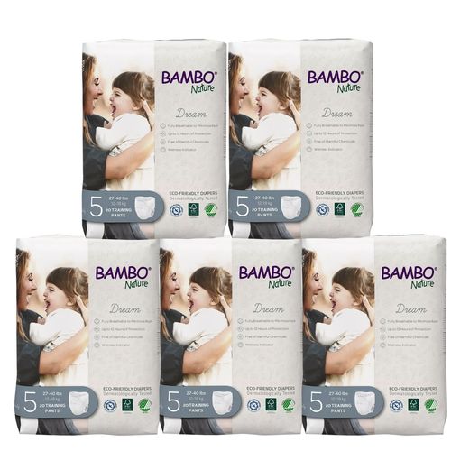 Calzón Entrenador Bambo Nature Dream 100pz T5