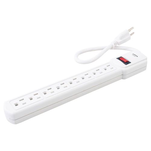 Multicontacto 8 Entradas Interruptor Iluminado Surtek