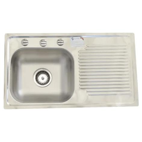 Fregadero Cocina Empotrar 1 Tina 76x44x14 Eb M402 Derecha