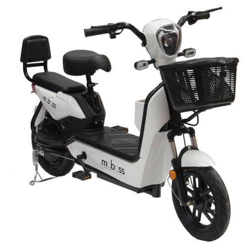 Bicicleta Eléctrica Urbana Moboss ZM400 Blanco 350W 25 km/h