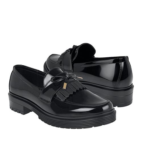 MOCASINES DAMA STYLO 104 CHAROL NEGRO