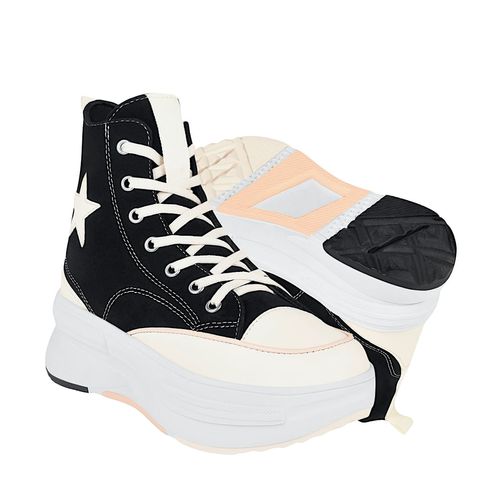 TENIS CASUALES DAMA STYLO 18461 SUEDE NEGRO