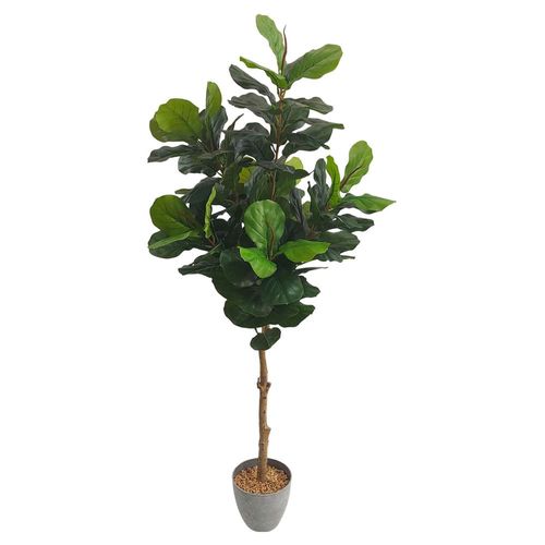 Planta artificial decorativa FIDLE maceta Ficus Lyrata 180cm de alto