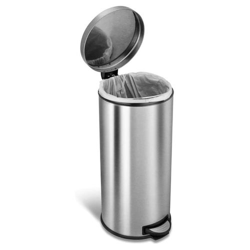 Bote de Basura de Acero Inoxidable con Pedal 30 litros