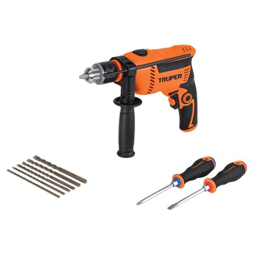 Rotomartillo 1.2 650 W 6 brocas y 2 desarmadores Truper COMBOR12A7
