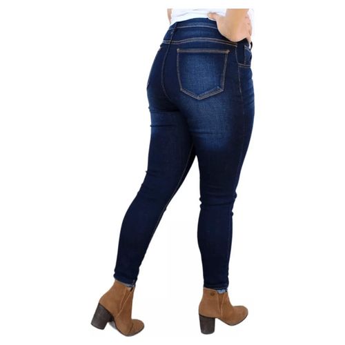 Pantalón Skinny De Mezclilla Stretch Para Dama Color Azul Oscuro