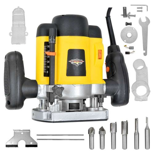 Router Madera 6 Brocas 110 V 1400 W Rebajadora Carpinteria