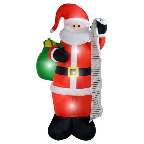 Inflable Navidad Santa Claus Papa Noel 1.87m Decoracion Led