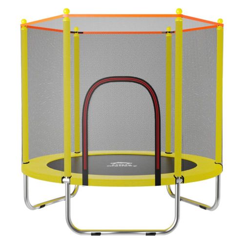 Trampolin Tumbling Niños Brincolin Infantil Red Seguridad Amarillo Little Monkey