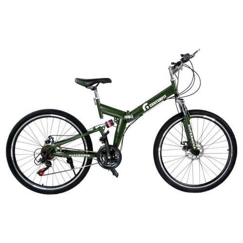 Bicicleta De Montaña Plegable Centurfit R26 21 Vel Verde