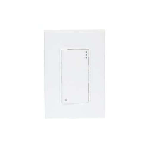 Placa Armada 1  Apagador Escalera de 3 Módulos / Blanco / Lugano