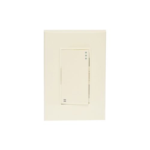 Placa Armada 1  Apagador Escalera de 3 Módulos / Marfil / Lugano