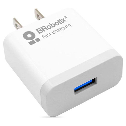 Cargador Carga Rapida BROBOTIX USB 3.0 Tipo A Blanco 6000533 OEM