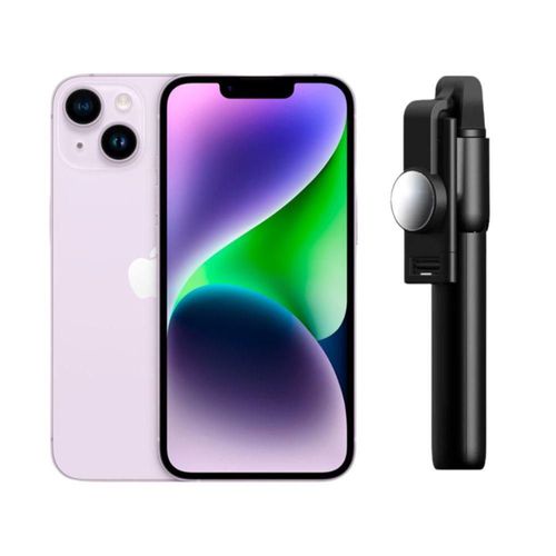 iPhone 14 128GB Lila E-SIM Reacondicionado más Baston Bluetooth