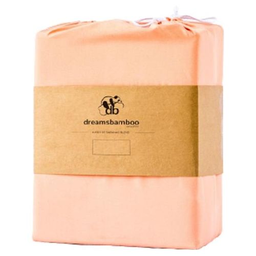 Juego Sábanas Fibra De Bambú Blend Queen Dreams Bamboo Salmón