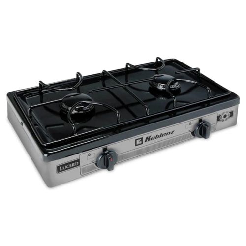 Parrilla Gas Koblenz 2 quemadores de Alambrón cubierta porcelanizada