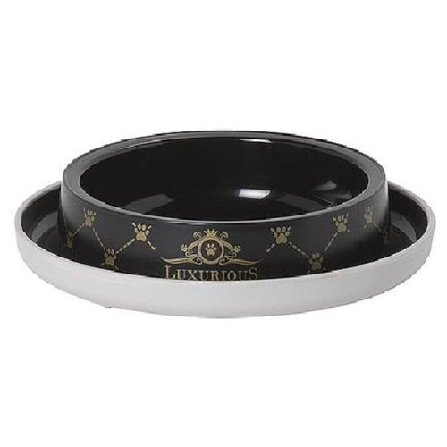 Plato Gato Perro Anti-hormiga Moderna Luxury 210ml Negro H130-015