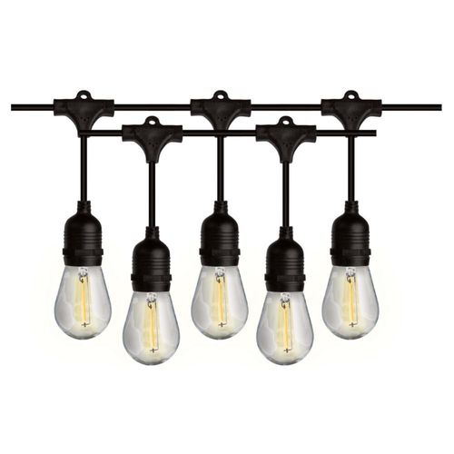 Guirnalda LED Aksi Exteriores con 12 Focos 1W 7.3 m Luz Calida