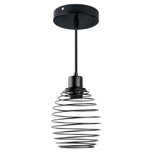 Lampara Colgante Aksi Spring Ovalo Negro