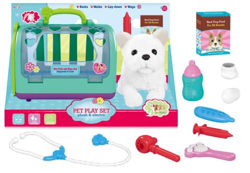 Perro de peluche interactivo con efectos de movimientos y sonido