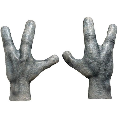 Alien Hands Latex REV Linea Aliens Talla Mediana Adulto 25364 Gris