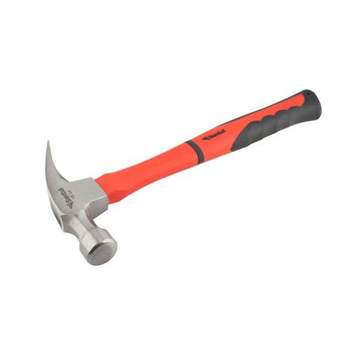 Martillo uña curva 16oz mango de fibra de vidrio de 33cm