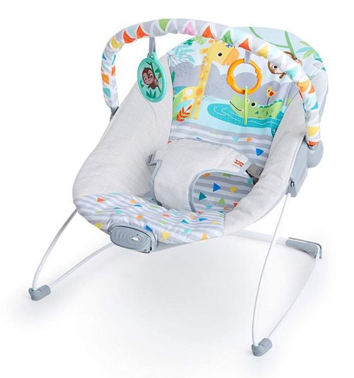 Bouncer Mecedora Bebe Bright Starts Vibradora Juguetes Gris