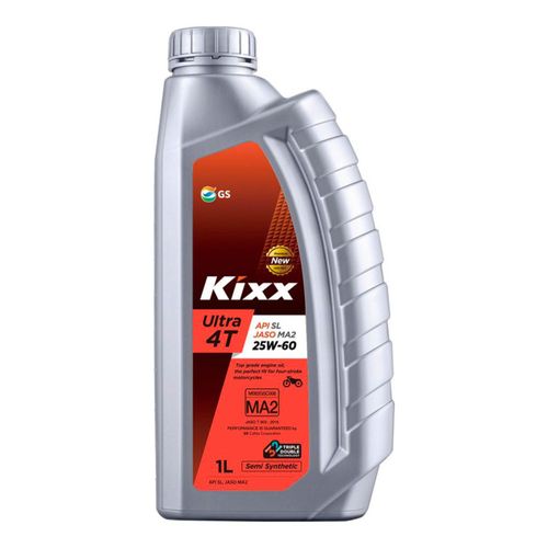 Aceite Semi-sintético para motocicleta Kixx 1L Ultra 4T SL/MA2 25W-60