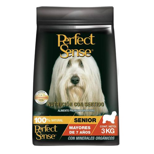 Perfect Sense Senior para Perros Mayores a 7 Años de todas las Razas de 3 Kilos