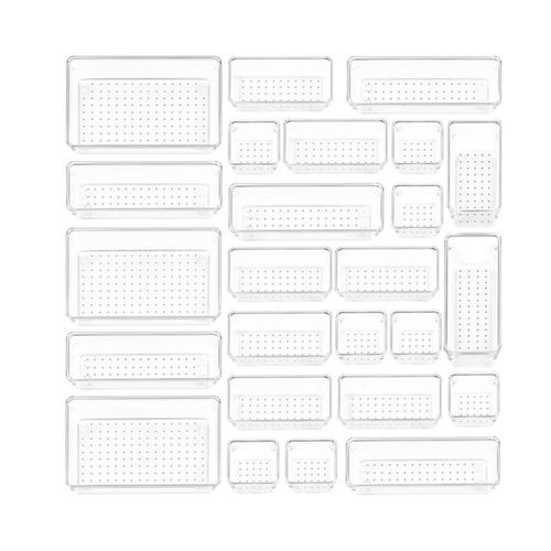 Organizadores Bluelander para Cajones 25 piezas de 4 Tamaños Diferente