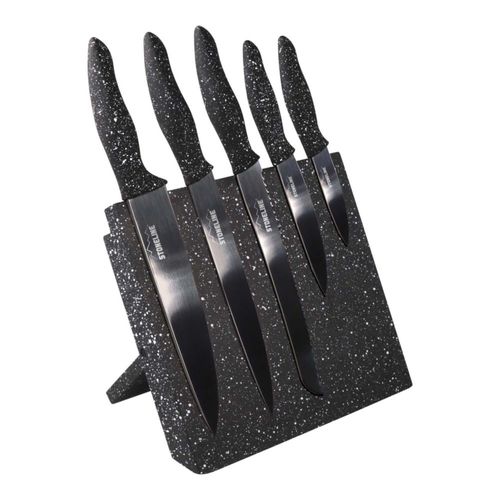 Set de 5 Cuchillos con Base Magnética Plegable.