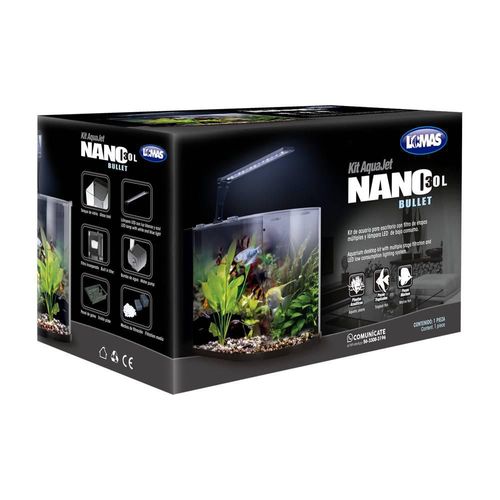 Lomas Acuario Nano bullet para Peces con Capacidad de 30 Litros