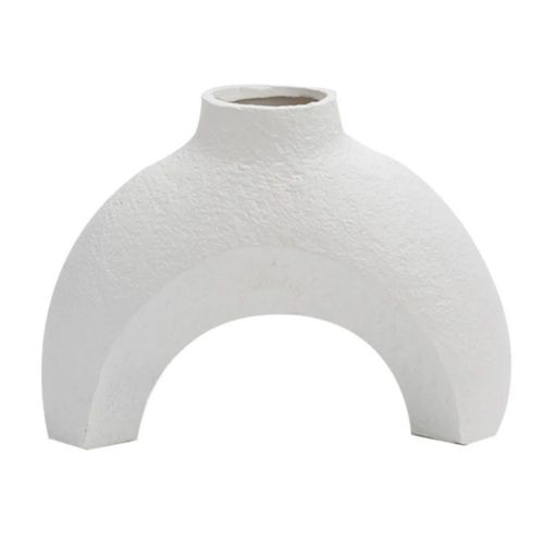 Base Decorativa Color Blanco de Forma Irregular