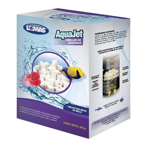 Lomas Anillos de Cerámica para Peceras y/o Acuarios Contiene 450 gramos