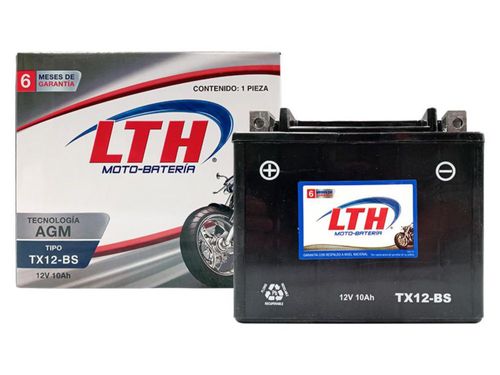 BATERIA DE GEL LTH AGM MOTO MODELO TX12-BS