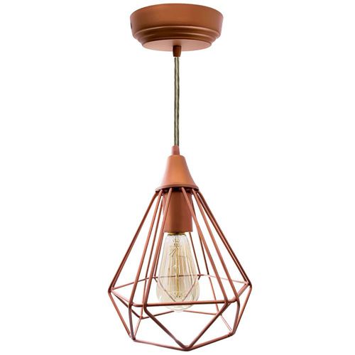 Lampara Colgante Vintage, Luz Ideal, Rubí Cobre.