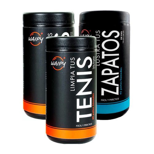 3 PACK TOALLAS HÚMEDAS 2 TENIS + 1 ZAPATOS