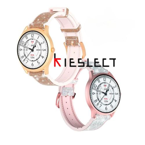 COMBO 2 RELOJ INTELIGENTE KIESLECT LORA DORADO/ROSA