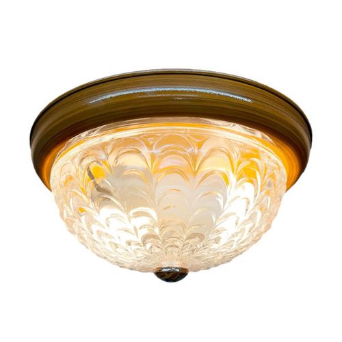 Lámpara De Techo, Luz Ideal Plafón Gelatina Madera.