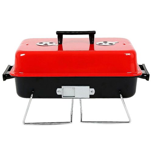 Parrilla Asador De Carbón Portátil Plegable Con Tapa Para Exteriores