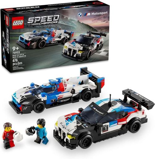 LEGO Speed Champions 76922 Coches de Carreras BMW M4 GT3 y BMW M Hybrid V8