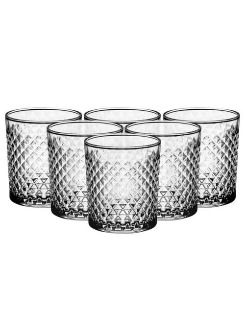 Carat OF Juego de 6 Vasos de Vidrio 325 ml