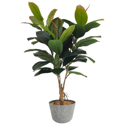 Planta artificial decorativa moderna con maceta Compacta Oak de 80cm de alto Artego para hogar sala comercio oficina