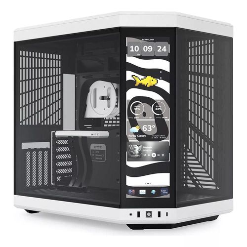 Gabinete Hyte Y70 Touch Infinite Eatx negro/blanco CS-HYTE-Y70TI-WB