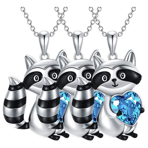 Cadenas de Mapache RaccoonNeck01 MXOOK-003 Collares de Figuras de Animales