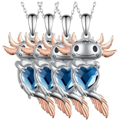 Collar con Dije de Axolotl AxolotlNeck04 MXKCA-004 Cadenas Modenas de Animales